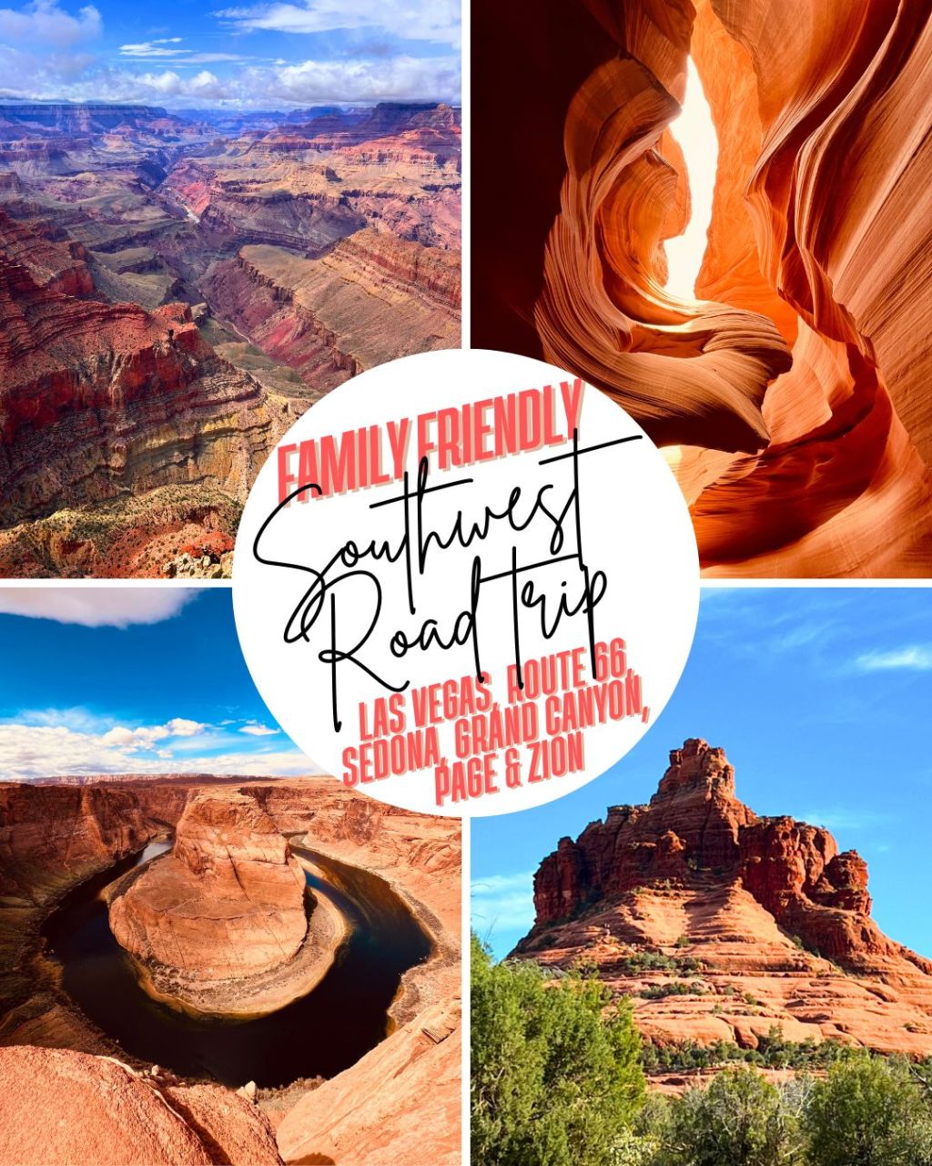The Ultimate Southwest Road Trip Itinerary: Las Vegas, Sedona, Grand Canyon, Page & Zion for&nbsp;Families